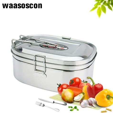 Double Layer Stainless Steel Lunch Box – The Convenient Kitchen